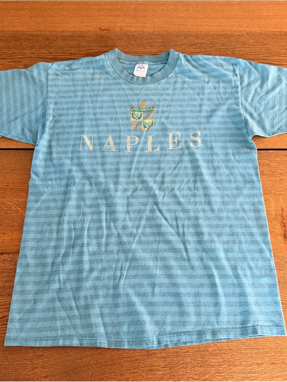 Vintage Naples Striped Crested Tee